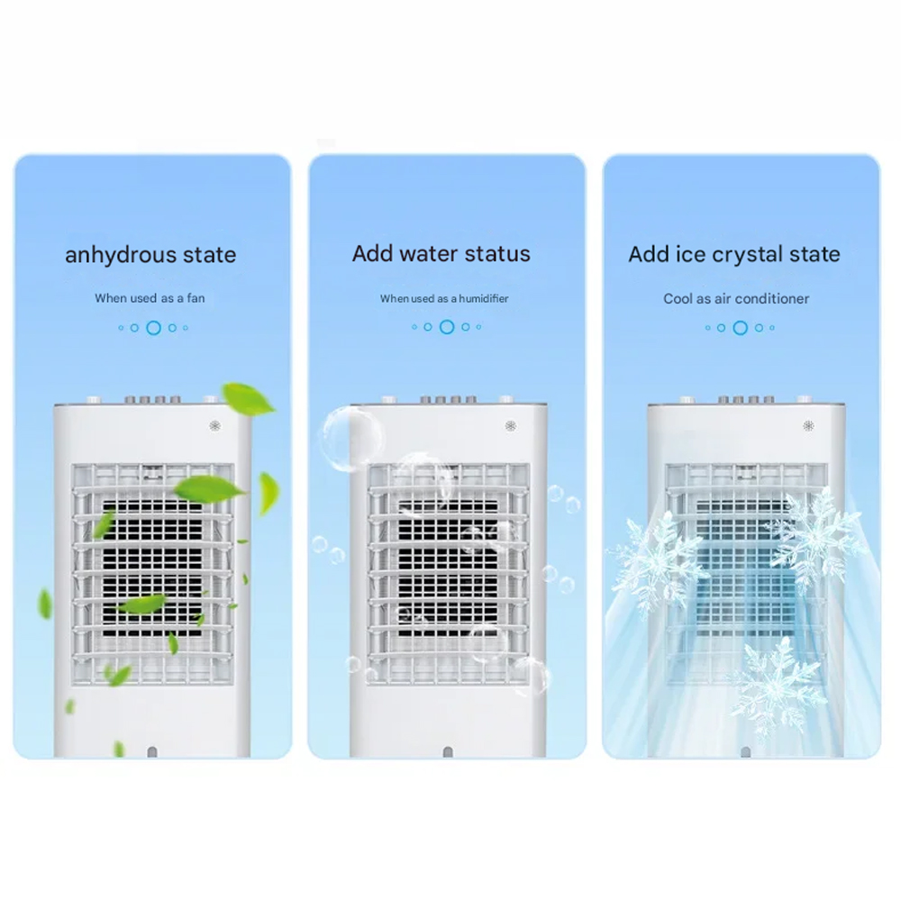 TaffHOME Air Cooler Evaporative Automatic Swing 3 Speed 50W 6L - YR-40 Gambar produk TaffHOME Air Cooler Evaporative Automatic Swing 3 Speed 50W 6L - YR-40