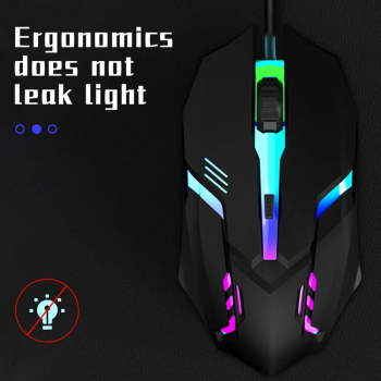 MAIL Mouse Gaming Wired RGB Backlit LED High Precision USB 1600 DPI - X1