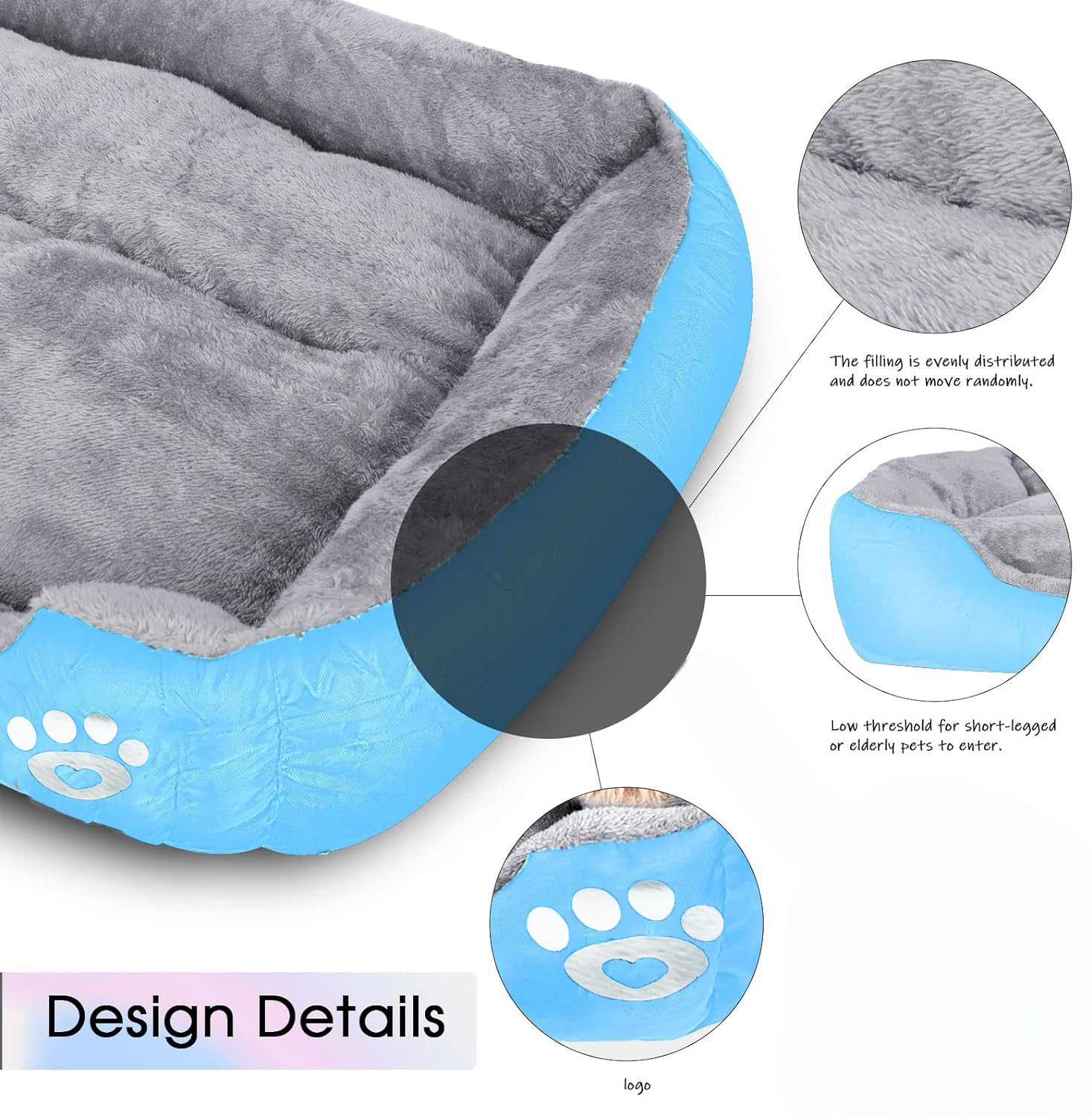 Naturelife Tempat Tidur Hewan Peliharaan Anjing Kucing Pet Dog Bed Size XL - NR884 Gambar produk Naturelife Tempat Tidur Hewan Peliharaan Anjing Kucing Pet Dog Bed Size XL - NR884
