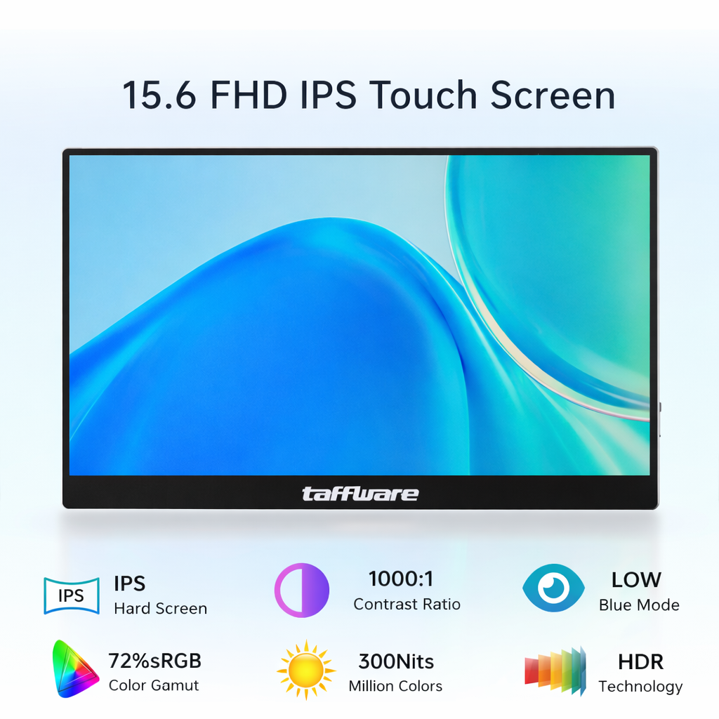 Gambar produk Taffware Portable Monitor Touchscreen 15.6 Inch IPS HD 1080P 60Hz - SJD1650