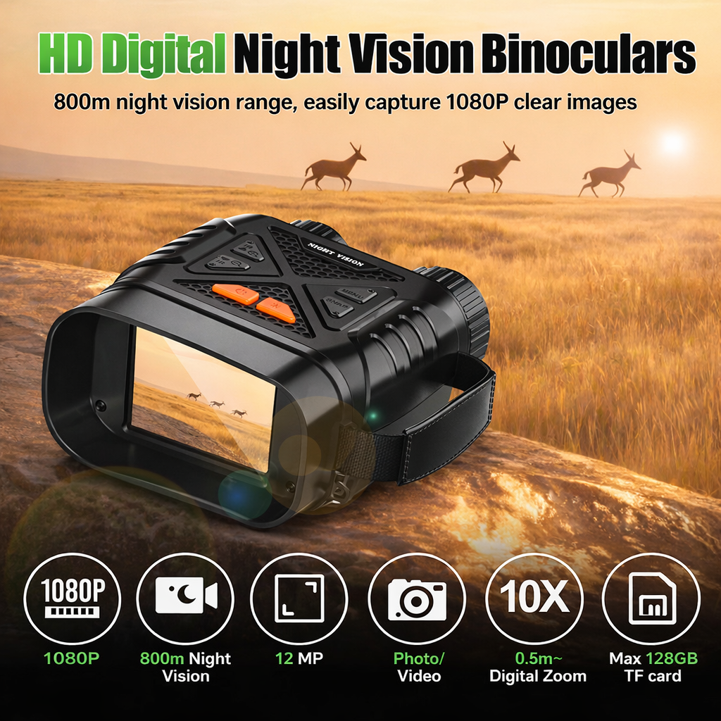 Inskam Teropong Binocular Night Vision 10x Zoom 2.8 Inch 2000mAh - R20 Gambar produk Inskam Teropong Binocular Night Vision 10x Zoom 2.8 Inch 2000mAh - R20