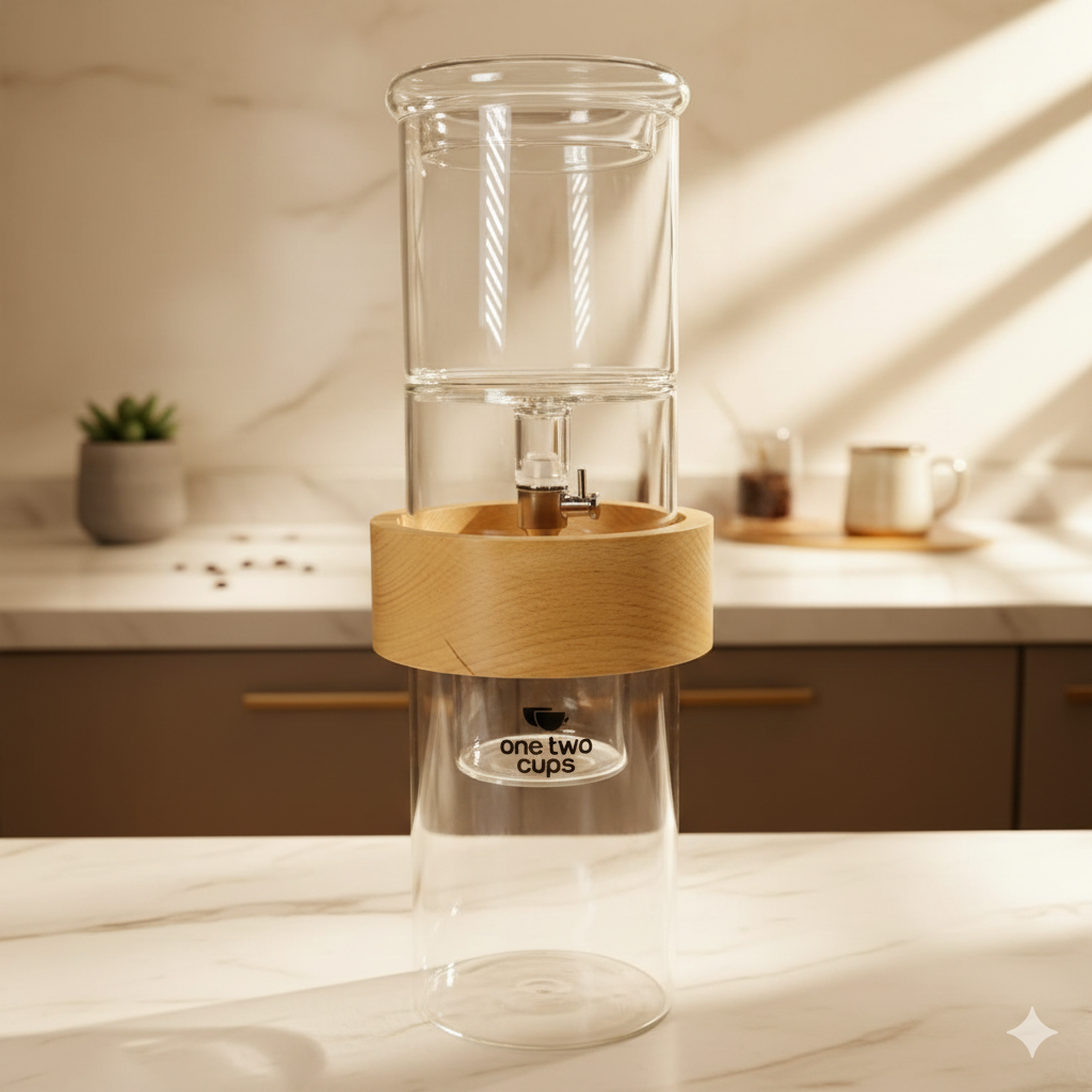 One Two Cups Cold Brew Coffee Maker Ice Drip Regulating Valve 800ml - C4-05 Gambar produk One Two Cups Cold Brew Coffee Maker Ice Drip Regulating Valve 800ml - C4-05