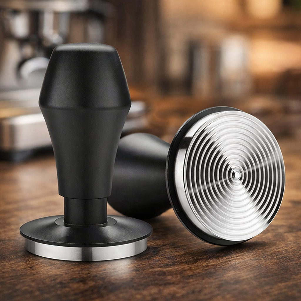 THECOFF Tamper Kopi Espresso Barista Pressure Spring Stainless 51mm - JN-24 Gambar produk THECOFF Tamper Kopi Espresso Barista Pressure Spring Stainless 51mm - JN-24