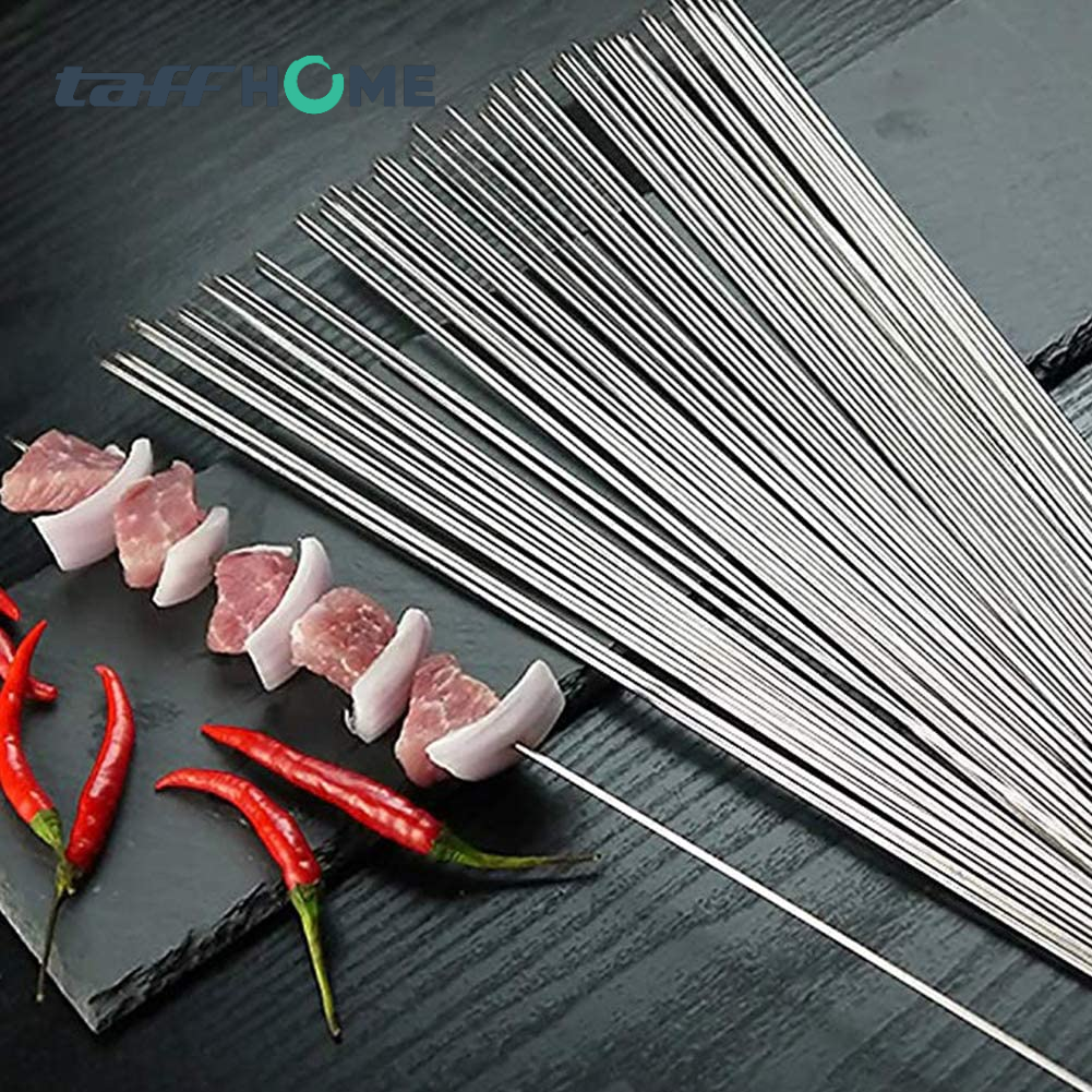 TaffHOME Alat Tusuk Sate BBQ Reusable Stain 33cm 100 PCS - Miao-480 Gambar produk TaffHOME Alat Tusuk Sate BBQ Reusable Stain 33cm 100 PCS - Miao-480