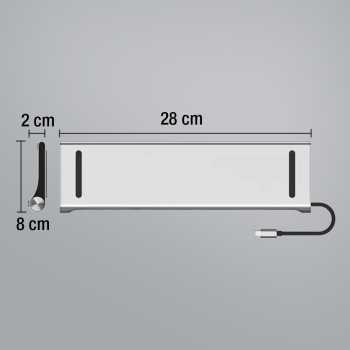 Gambar produk Docktion Hub USB Type C Adaptor HDMI 4K AUX Card Reader 11in1 - BYL-2003
