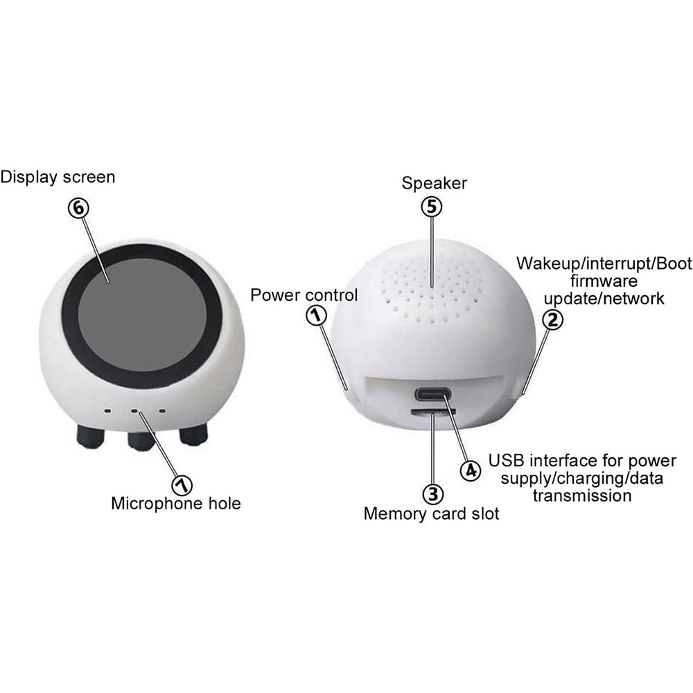 Generic Mini Smart AI Voice Chat Robot ESP32-S3 IPS WiFi 1.28 Inch - G-MSH Gambar produk Generic Mini Smart AI Voice Chat Robot ESP32-S3 IPS WiFi 1.28 Inch - G-MSH