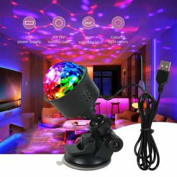 POFET Lampu Proyektor Disko LED RGB Magic Light Car Suction Cup - PT9500