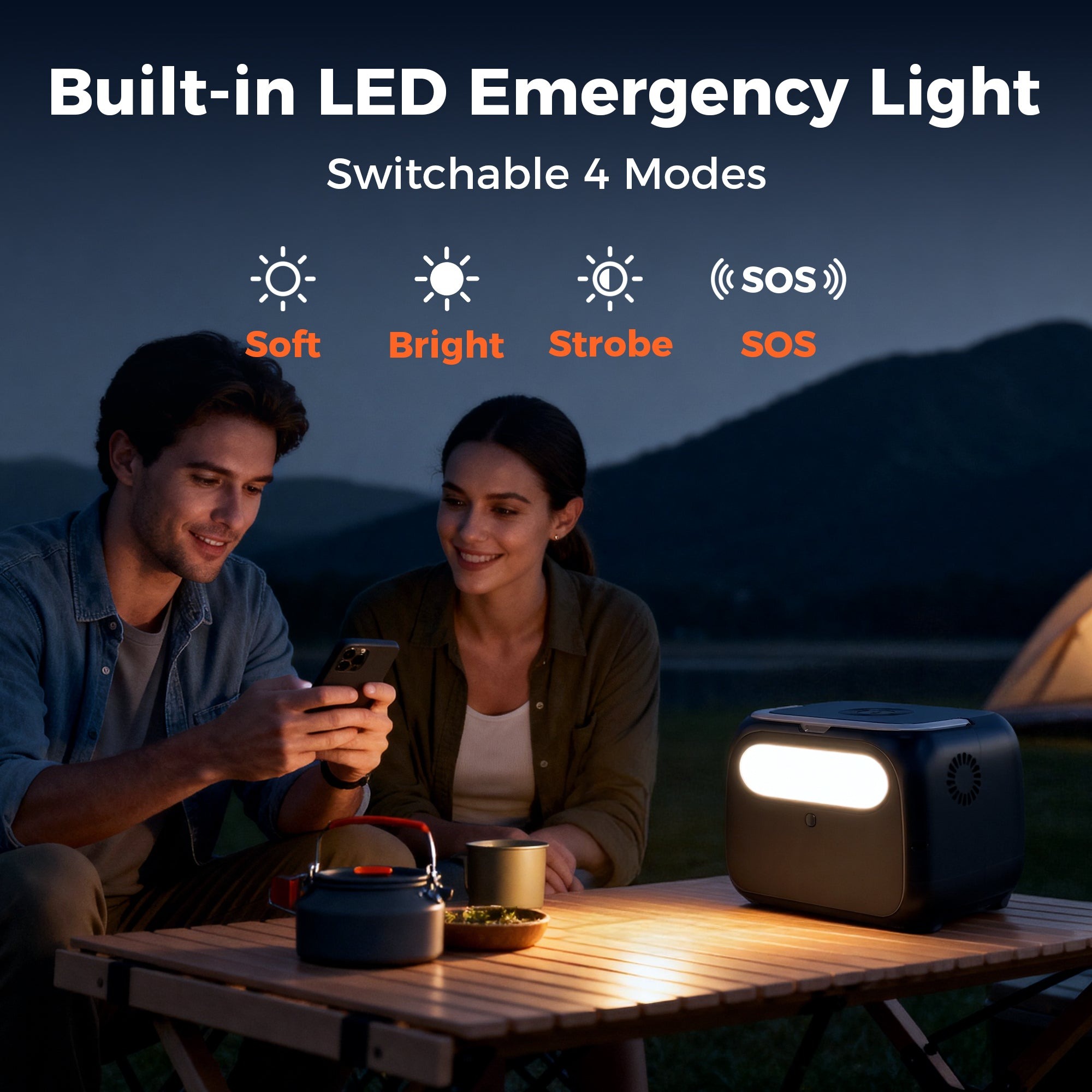 Gambar produk UAPOW Portable Power Supply Station Outdoor Generator 400W 108000mAh