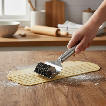 TaffHOME Roller Pemotong Adonan Mie Rolling Noodles Cutter - QMQ669