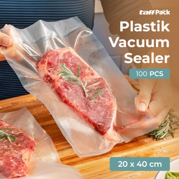 TaffPACK Plastik Vacuum Makanan Sealer Bag Biodegradable 100 PCS - PK-08