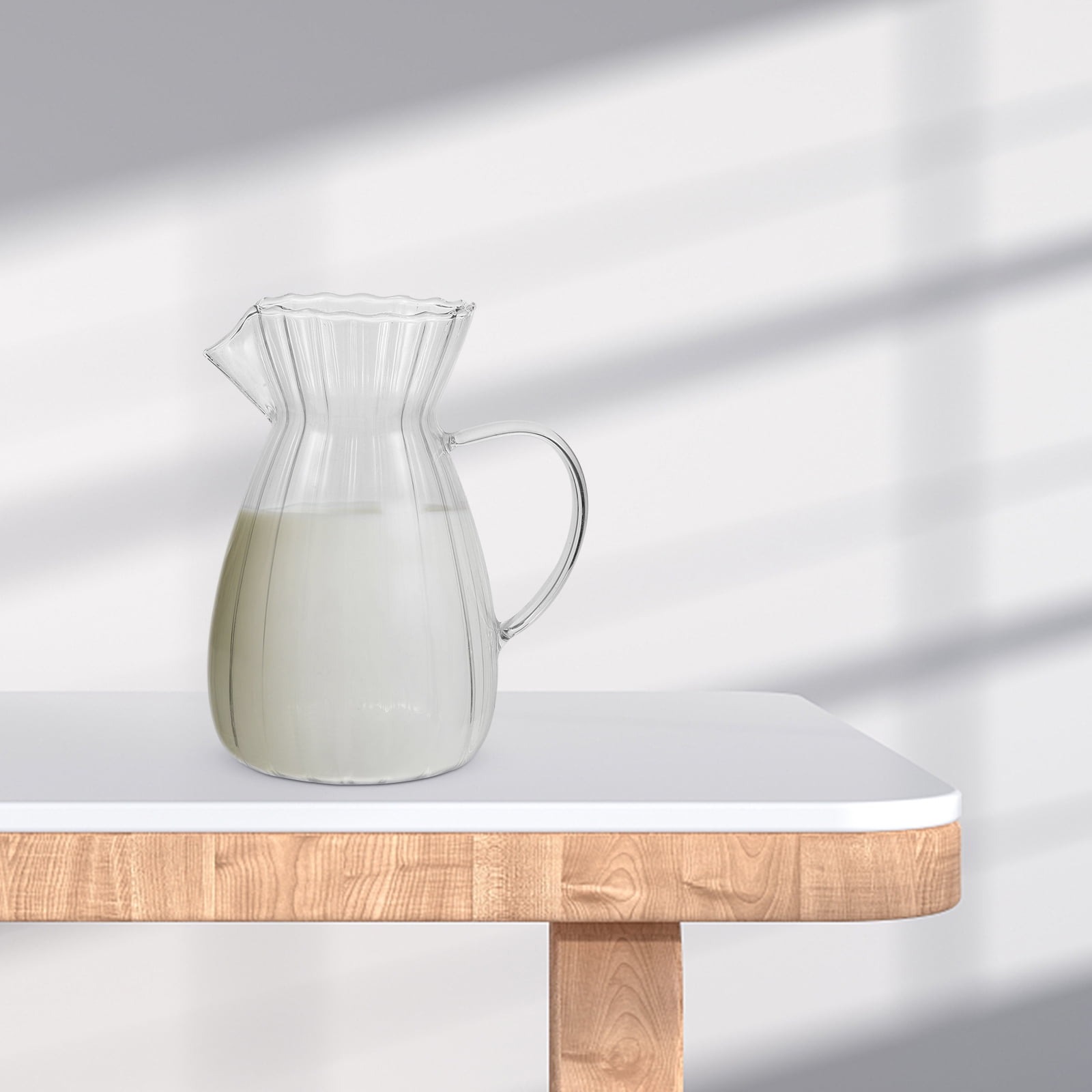 One Two Cups Teko Pitcher Kaca Borosilikat Tahan Panas Water Jug 500ml - YD2 Gambar produk One Two Cups Teko Pitcher Kaca Borosilikat Tahan Panas Water Jug 500ml - YD2