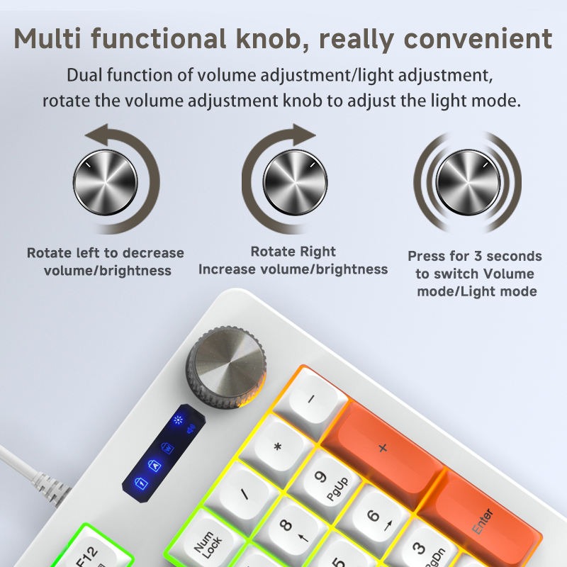 Y-FRUITFUL Keyboard Gaming RGB Mechanical Feel 93 Key USB Wired - G125 Gambar produk Y-FRUITFUL Keyboard Gaming RGB Mechanical Feel 93 Key USB Wired - G125