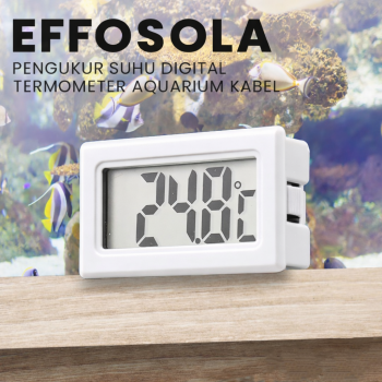 Effosola Termometer Digital LCD Akuarium Fish Tank Sensor Kabel 1M - TPM-10