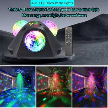 LEIMIYUO Lampu Disko Ball LED Light Laser Sound Control 9W - LM8000