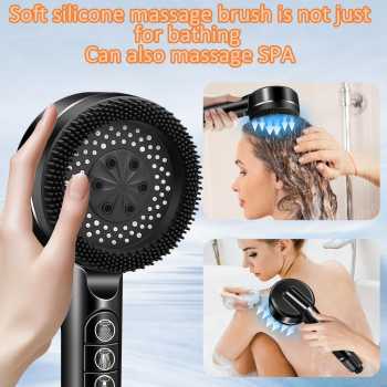 Gambar produk CAVIE Kepala Shower Mandi High Pressure 4 Mode Filter KDF PP - CV-4