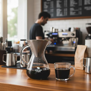 Gambar produk One Two Cups Coffee Server Chemex Drip Pour Over with Filter 800ml - YD-KT001