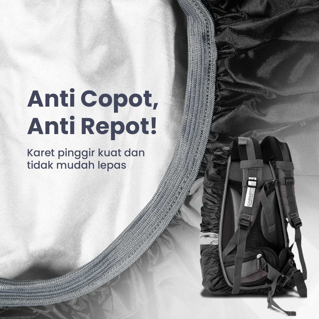 NEWBOLER Rain Cover Bag Waterproof Reflektor Jas Hujan Tas Ransel 25L - NB100 Gambar produk NEWBOLER Rain Cover Bag Waterproof Reflektor Jas Hujan Tas Ransel 25L - NB100