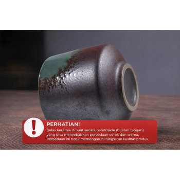 Gambar produk One Two Cups Gelas Keramik Kopi Teh Vintage Japanese Ceramic Cup 200ml - FB014