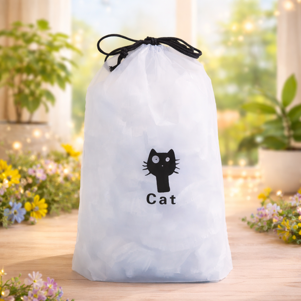 TaffPACK Kantong Plastik Travel Serut Drawstring Pouch 30x35cm 1 PCS - VB-71 Gambar produk TaffPACK Kantong Plastik Travel Serut Drawstring Pouch 30x35cm 1 PCS - VB-71