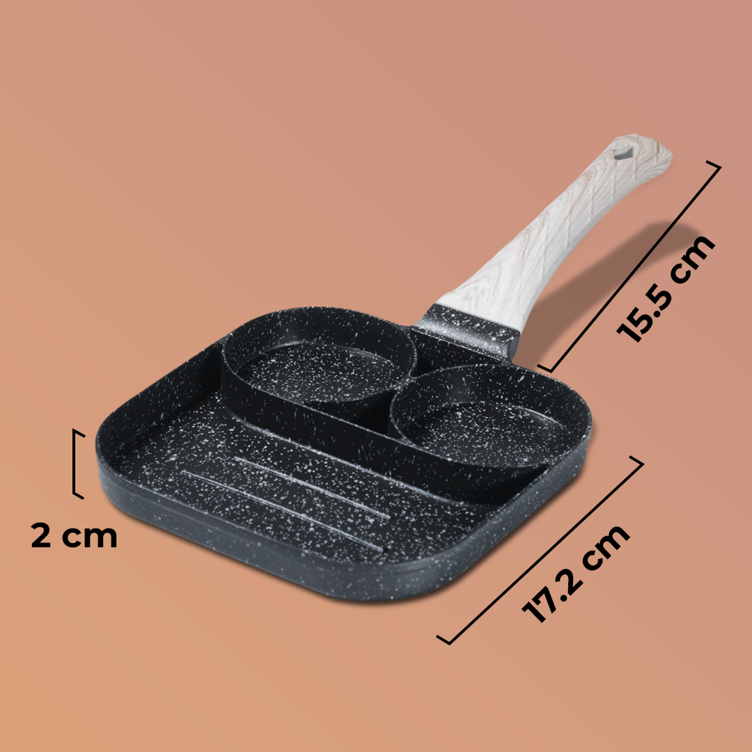 MBH Wajan Penggorengan Telur Frying Pan Multifungsi - JBY-257 Gambar produk MBH Wajan Penggorengan Telur Frying Pan Multifungsi - JBY-257