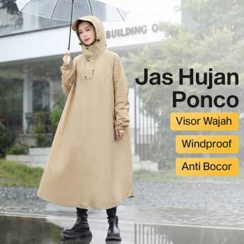 RAINGO Jas Hujan Ponco Anti Rembes 150D Oxford Waterproof Raincoat - MT45