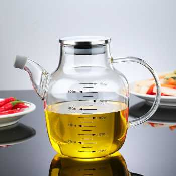 FMA Teko Wadah Minyak Kaca Borosilikat Heat Resistant Leakproof - FM-2PL