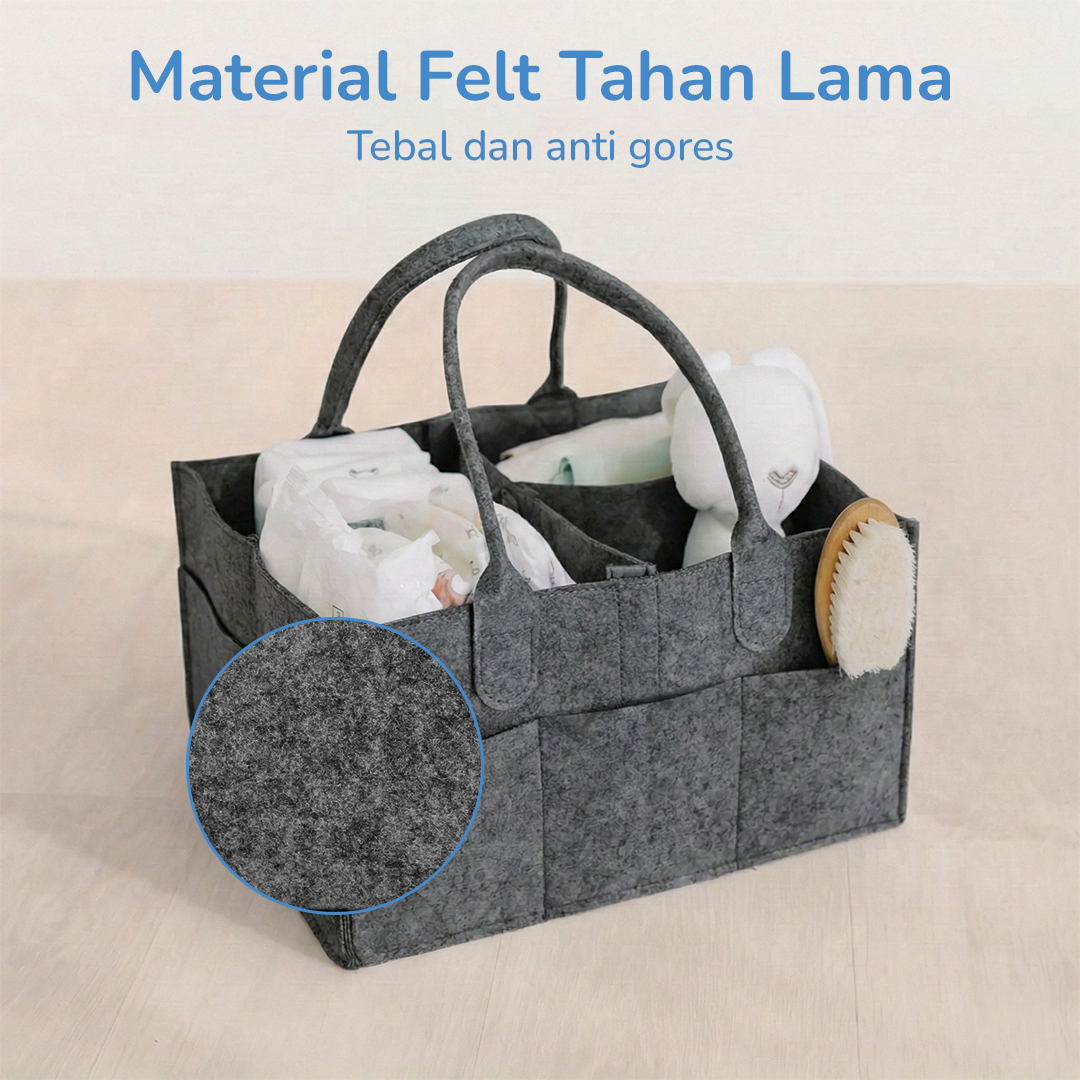 Mrosaa Tas Organizer Perlengkapan Bayi Portable Baby Diaper Caddy Bag - SS320 Gambar produk Mrosaa Tas Organizer Perlengkapan Bayi Portable Baby Diaper Caddy Bag - SS320