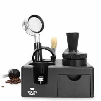Gambar produk One Two Cups Coffee Tamper Station Espresso Portafilter 180x180x75mm - AK-324