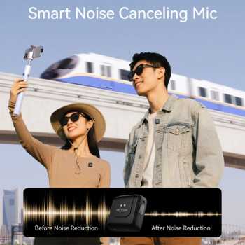 Gambar produk TELESIN Mikrofon Wireless Lavalier 2in1 Bluetooth Magnetic Clip Type C - P5-MCP-14