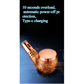 Gambar produk HASBY Pipa Asbak Rokok Portable Filter Anti Debu 3in1 Korek Elektrik - 808