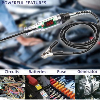 Gambar produk PINMOAP Tespen Circuit Tester Voltage with Alligator Clip 3-48V - S70