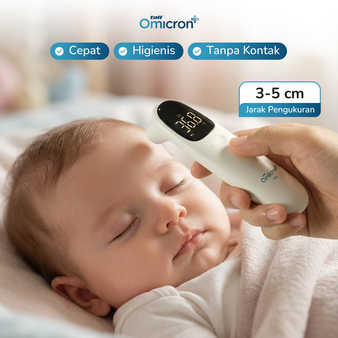 TaffOmicron Termometer Suhu Badan Digital Thermogun Infrared Memory - F02 Gambar produk TaffOmicron Termometer Suhu Badan Digital Thermogun Infrared Memory - F02