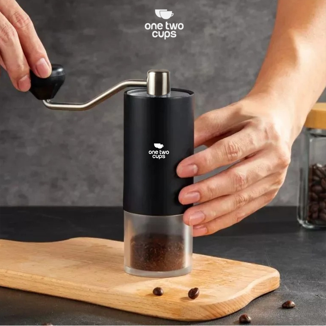 One Two Cups Alat Penggiling Kopi Manual Coffee Grinder Adjustable - BN50 Gambar produk One Two Cups Alat Penggiling Kopi Manual Coffee Grinder Adjustable - BN50