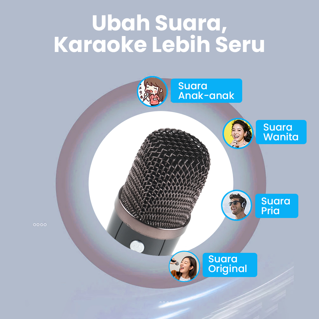 XINJIA Speaker Bluetooth Karaoke Portable RGB with 2 Microphone 10W - WJ-A927 Gambar produk XINJIA Speaker Bluetooth Karaoke Portable RGB with 2 Microphone 10W - WJ-A927