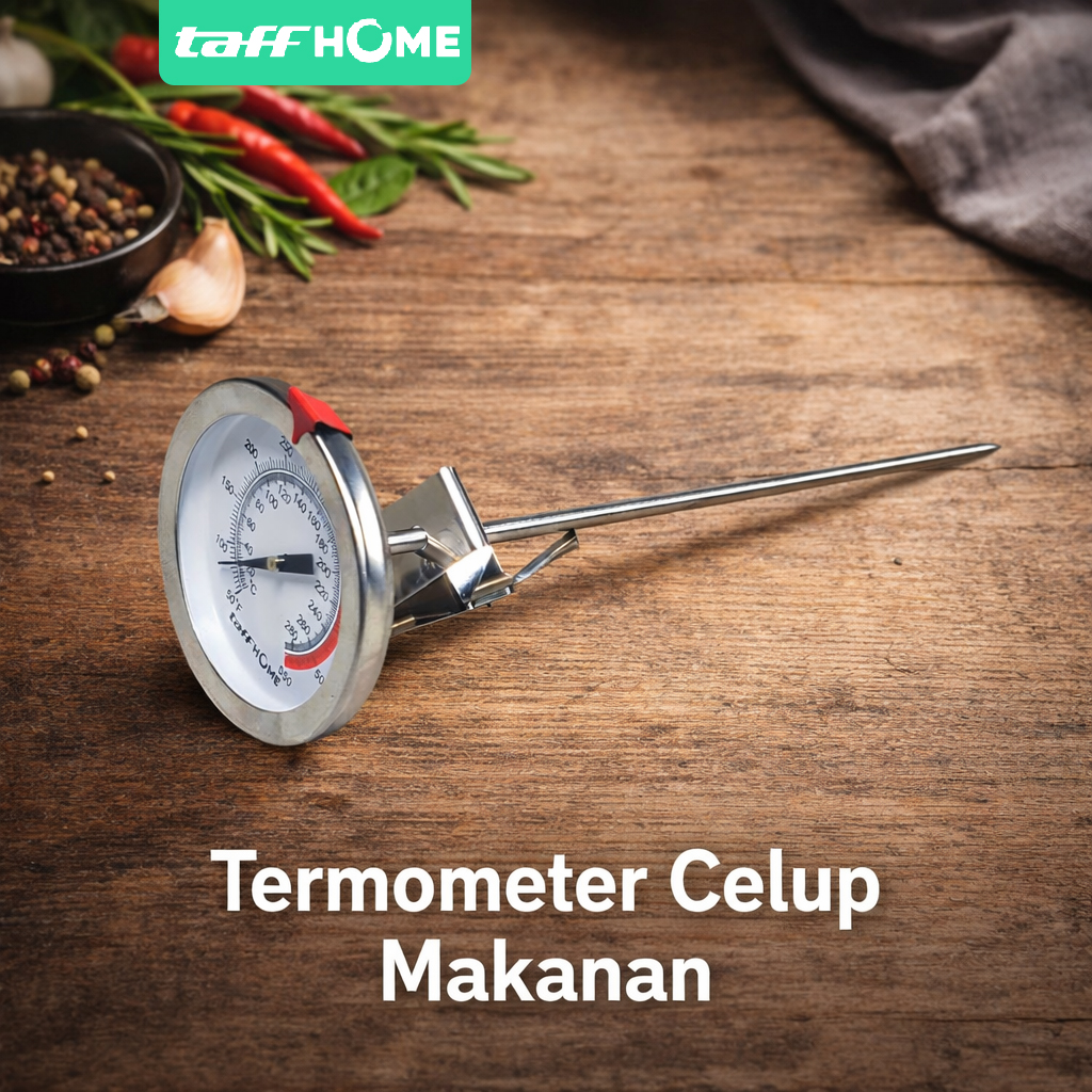 TaffHOME Termometer Celup Makanan Kitchen Temperature BBQ Oven Meals - TH5200 Gambar produk TaffHOME Termometer Celup Makanan Kitchen Temperature BBQ Oven Meals - TH5200