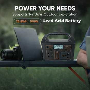 Gambar produk Gaiaray Portable Power Supply Station Lead Acid Battery 100W 6000mAh - Eg012Li