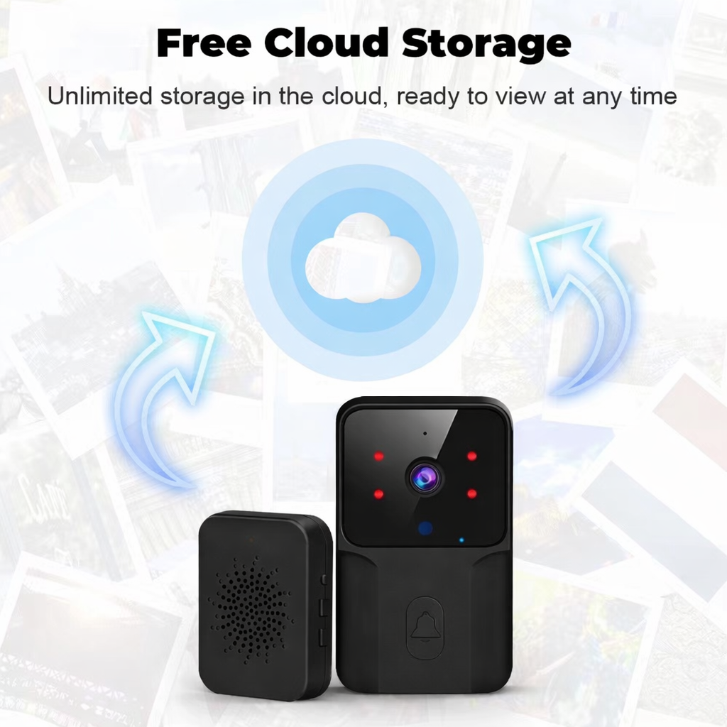 KEQUS Bel Pintu Kamera Video Doorbell WiFi Remote Intercom 400mAh - M6 Gambar produk KEQUS Bel Pintu Kamera Video Doorbell WiFi Remote Intercom 400mAh - M6