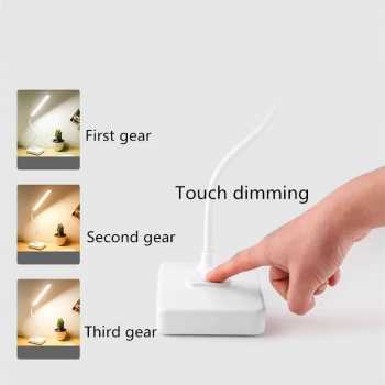 Gambar produk FEIMEI Lampu Meja Belajar 3in1 Color Desk Lamp Rechargeable 1200mAh - T1903