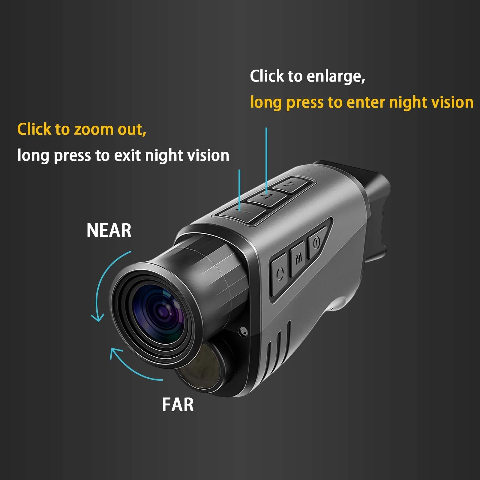 MITHRAS Teropong Monocular Digital Night Vision 16x Zoom 1080P 1500mAh - DNV2000 Gambar produk MITHRAS Teropong Monocular Digital Night Vision 16x Zoom 1080P 1500mAh - DNV2000