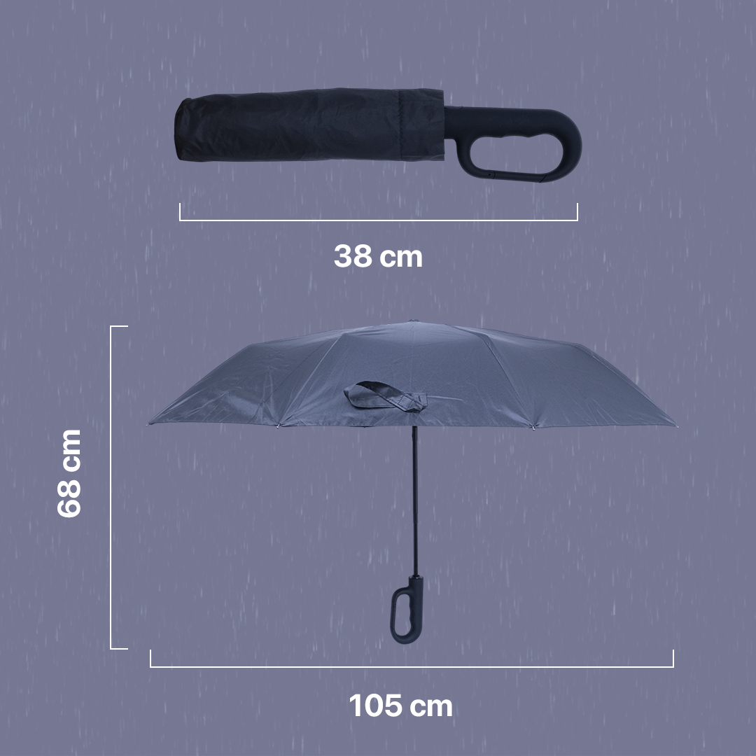 ZUODU Payung Lipat Buka Otomatis Reflective Handle Tekuk 10 Bone 105cm - ZPL2 Gambar produk ZUODU Payung Lipat Buka Otomatis Reflective Handle Tekuk 10 Bone 105cm - ZPL2