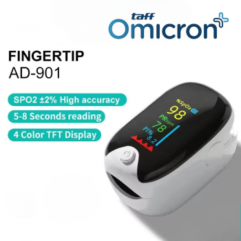 TaffOmicron Fingertip Pulse Oximeter Alat Ukur Saturasi Oksigen Darah - AD901