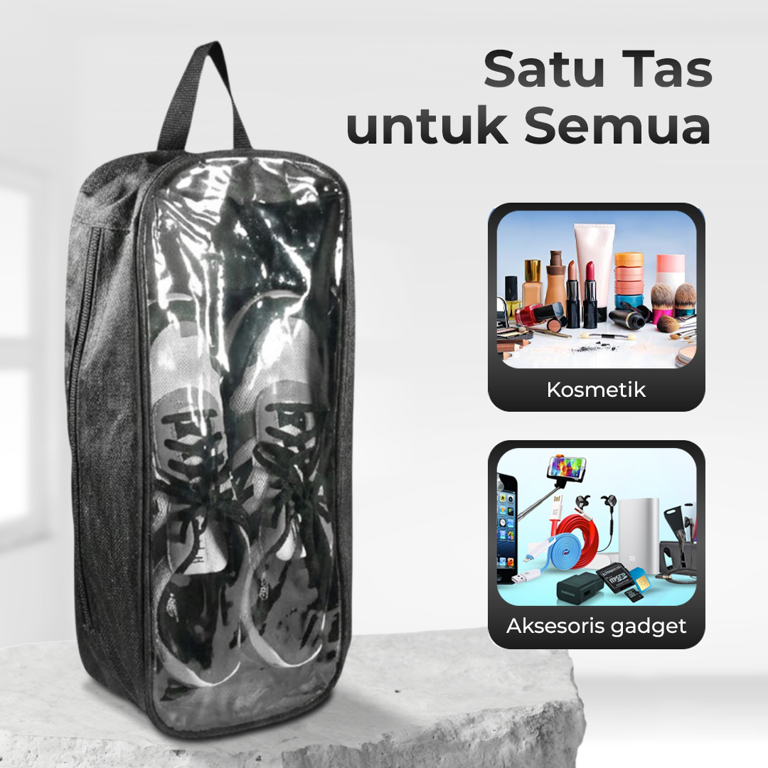 Ishiline Tas Sepatu Waterproof Organizer Pouch and Travel Bag Oxford - S-031 Gambar produk Ishiline Tas Sepatu Waterproof Organizer Pouch and Travel Bag Oxford - S-031