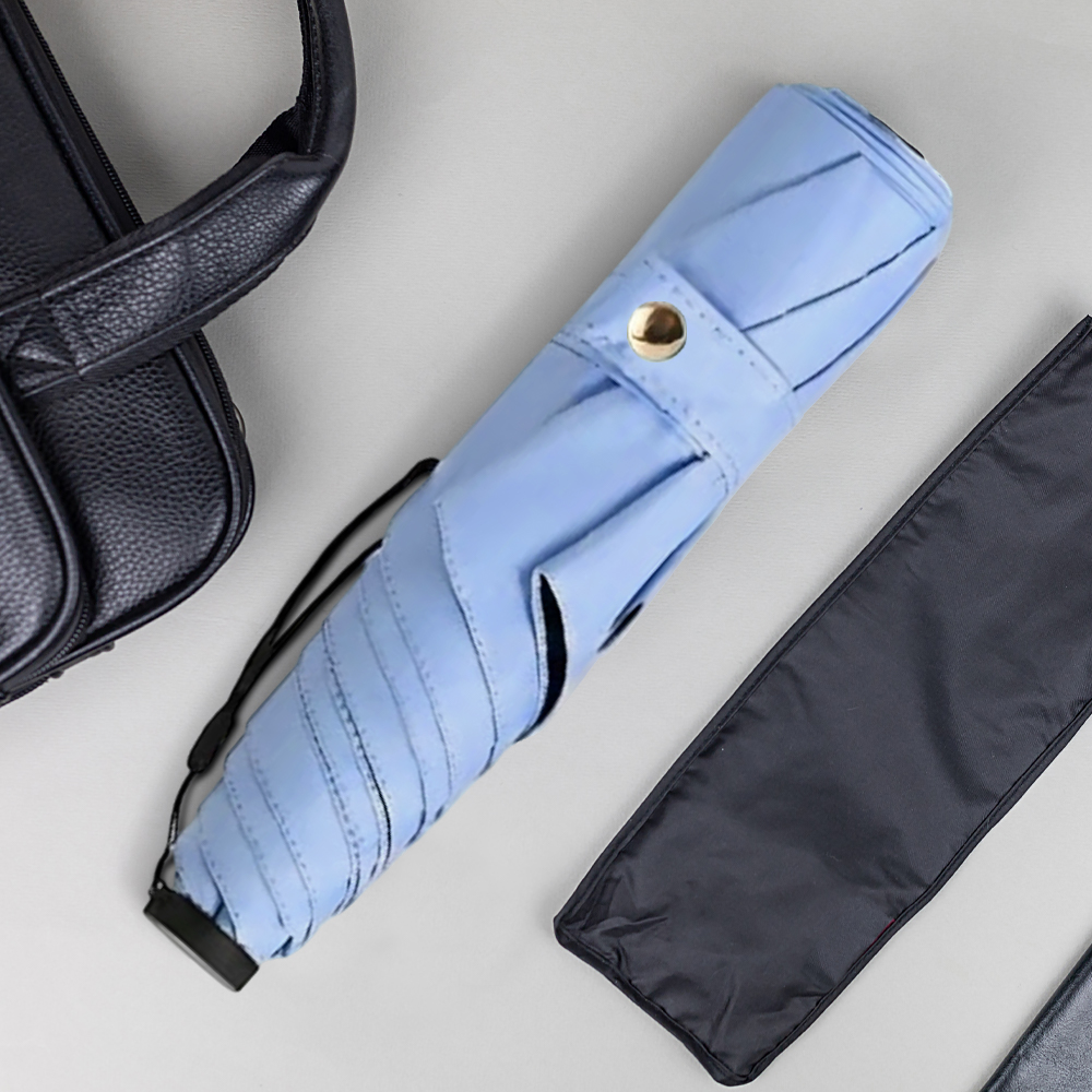 FRRUIWEN Payung Lipat Buka Tutup Manual Full Blackout UV 6 Bone - F-6 Gambar produk FRRUIWEN Payung Lipat Buka Tutup Manual Full Blackout UV 6 Bone - F-6