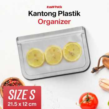 Gambar produk TaffPACK Kantong Plastik Makanan Silikon Reusable Food Bag Ziplock Size S - PK-15