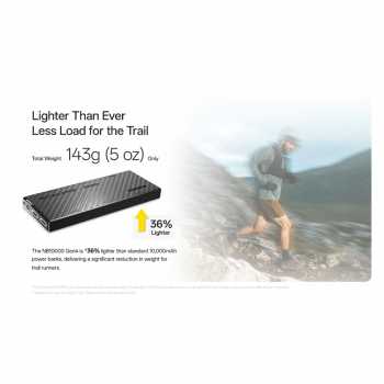 Gambar produk NITECORE Power Bank 10000mAh PD QC Carbon Fiber IPX7 USB Type C 22.5W - NB10000 Gen4