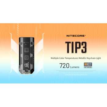 Nitecore Senter LED Mini Gantungan Keychain Flashlight 700 Lumens - TIP3