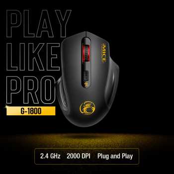 Gambar produk iMICE Mouse Gaming Wireless Optical 2.4GHz Ergonomic 2000DPI Silent Version - G-1800