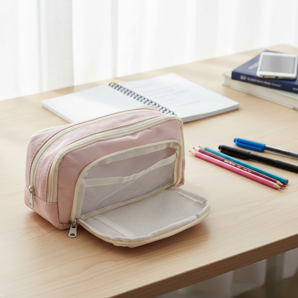 Botang Wenhua Tempat Pensil Multi Layer Case Compact Pouch Stationary - MG-1354 Gambar produk Botang Wenhua Tempat Pensil Multi Layer Case Compact Pouch Stationary - MG-1354