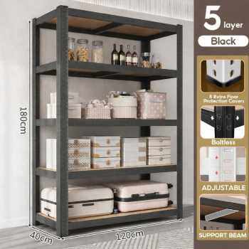 PUEFUR Rak Penyimpanan Warehouse Storage 5 Layers Metal 40x120x180cm - A-010