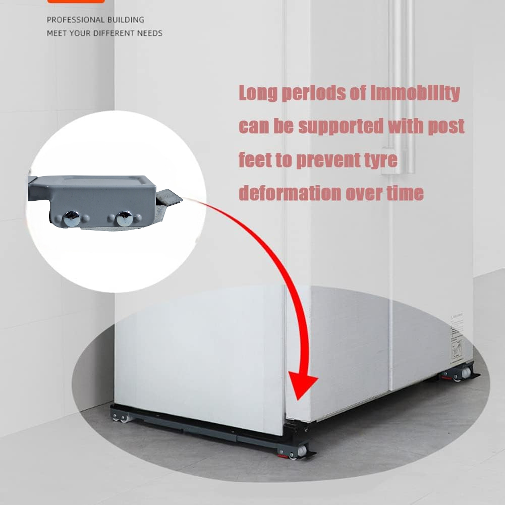 OIMG Alas Roda Kulkas Mesin Cuci Stand Moveable Roller 70cm 2 PCS - OMG17 Gambar produk OIMG Alas Roda Kulkas Mesin Cuci Stand Moveable Roller 70cm 2 PCS - OMG17
